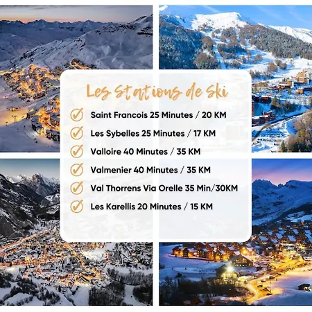 App 2-4 Proche Gare Terrasse Garage Saint-Jean-de-Maurienne